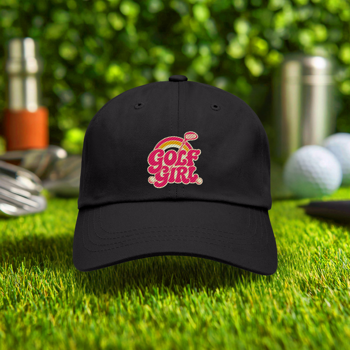 Golf Girl Embroidered Hat