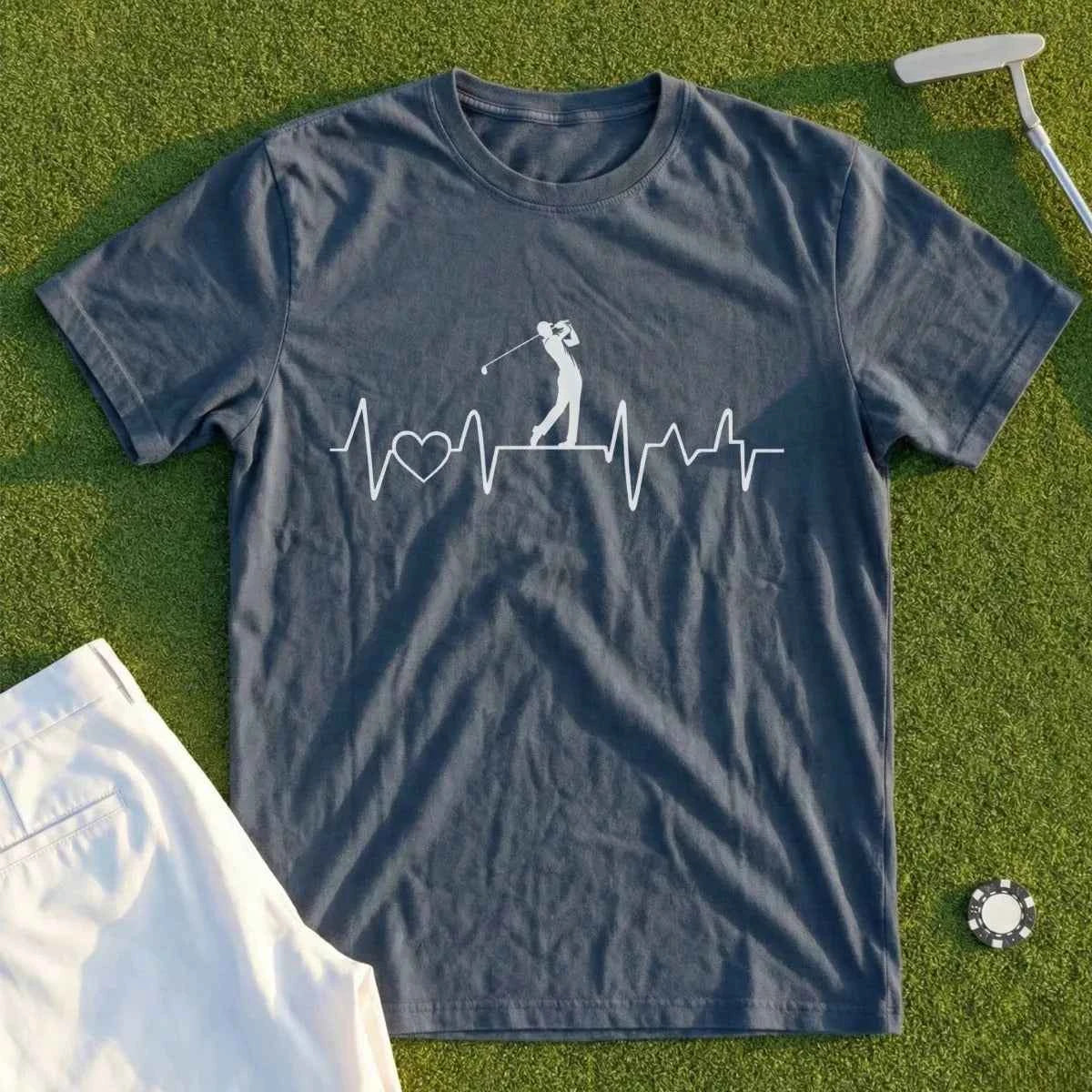 Golf Heartbeat Line Tee
