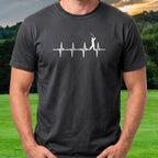 Golf Heartbeat Swing Tee worn on the golf course, Black