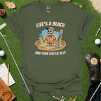 Golf Skeleton Beach Humor Tee