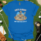 Golf Skeleton Beach Humor Tee