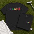 Golf Swing Bears Back Print Tee