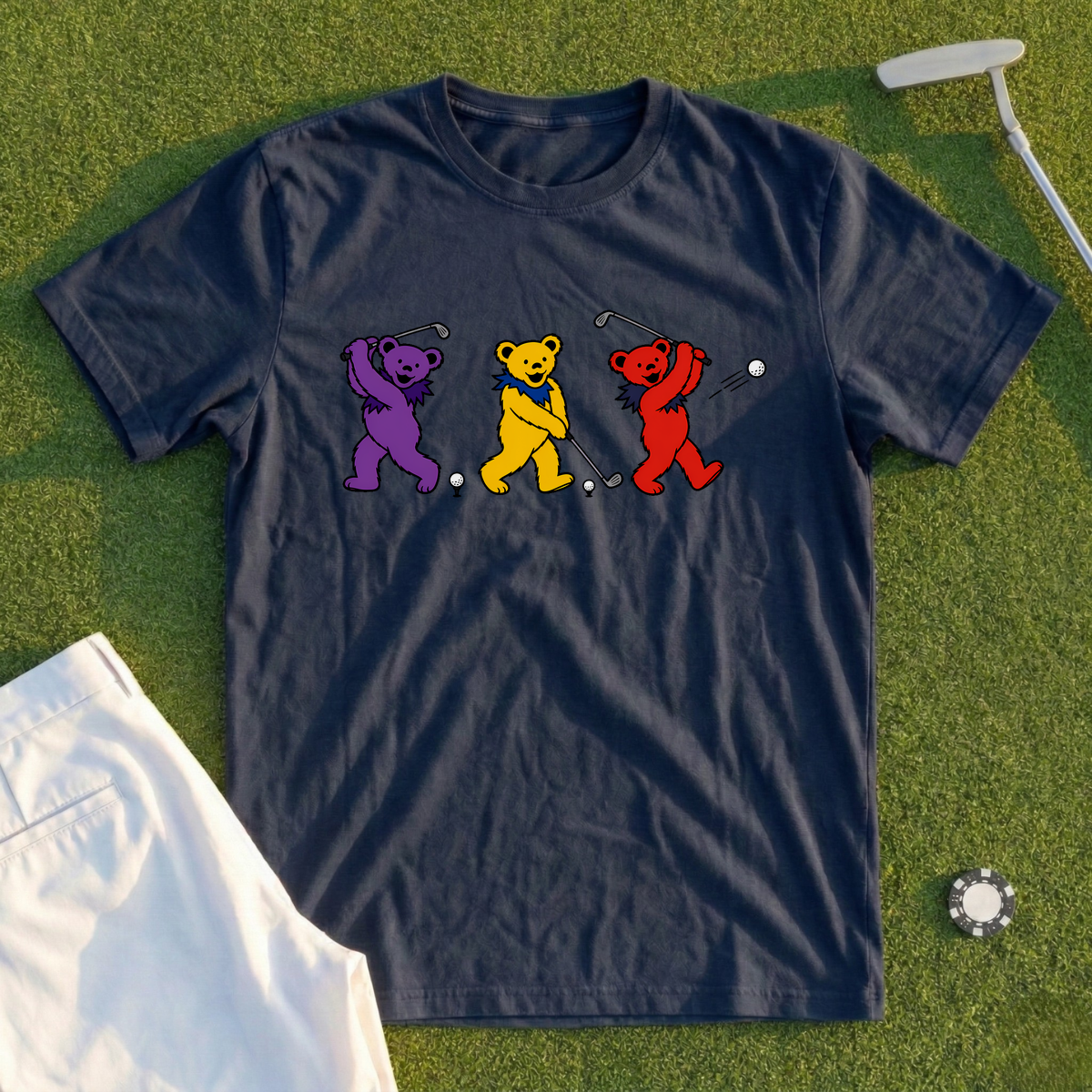 Golf Swing Bears Encore Tee