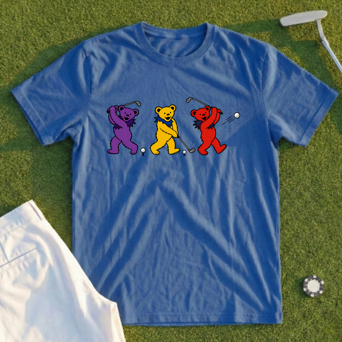 Golf Swing Bears Encore Tee