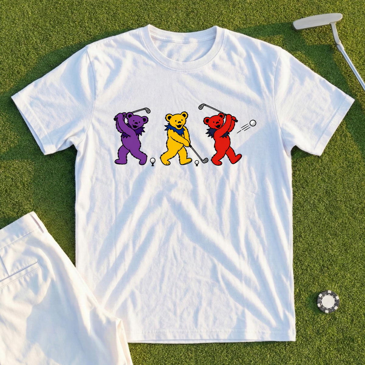 Golf Swing Bears Encore Tee