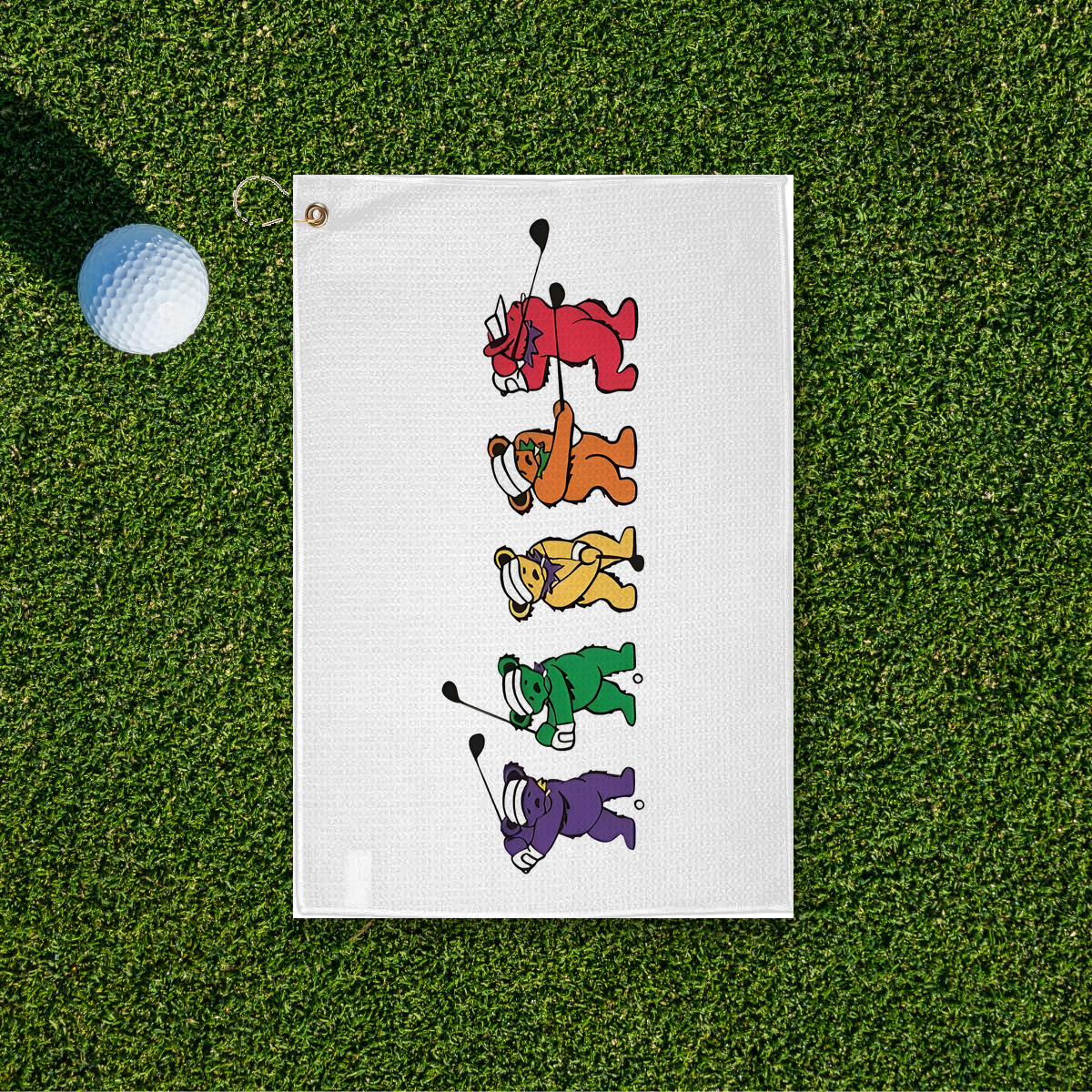 Golf Swing Bears Golf Towel