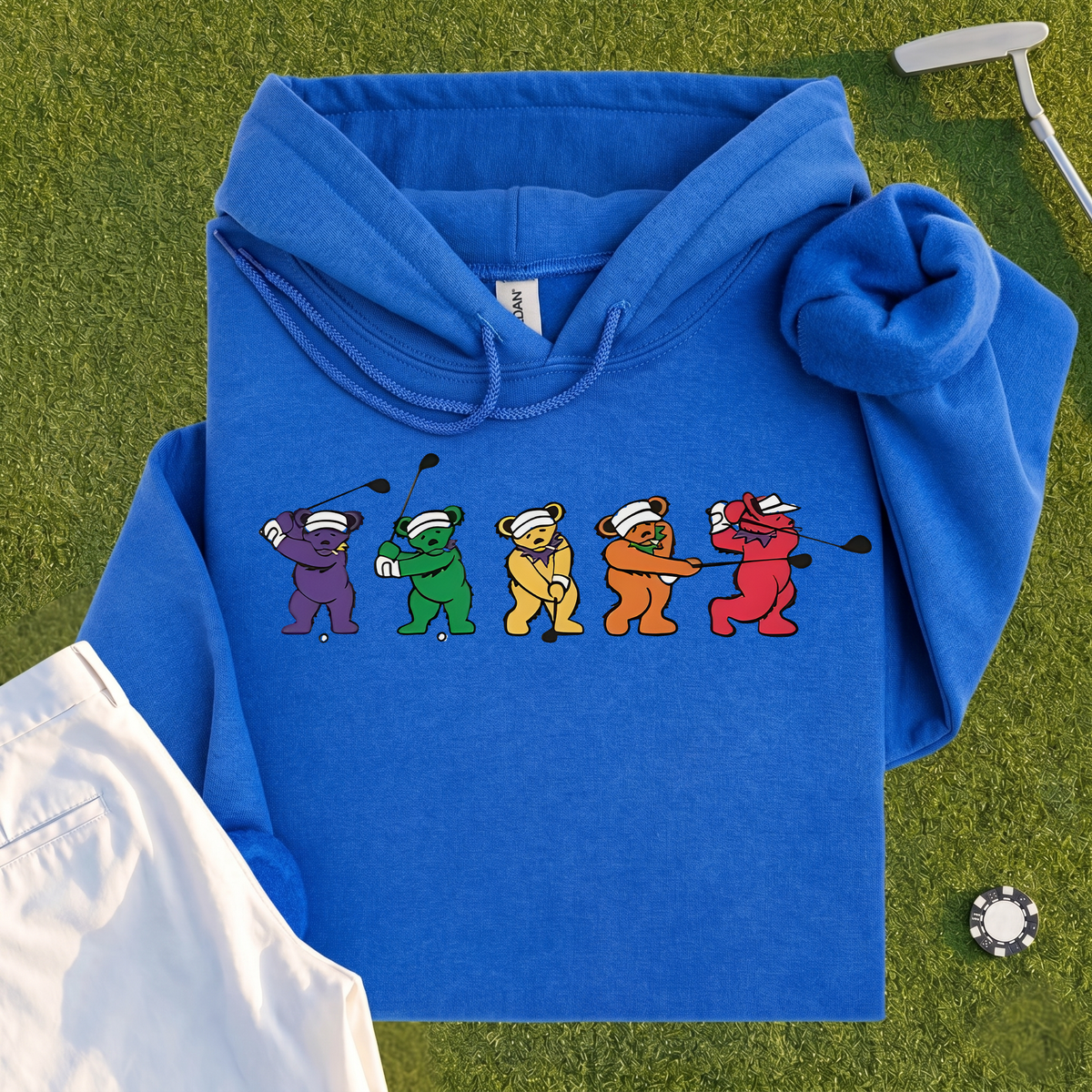 Golf Swing Bears Hoodie