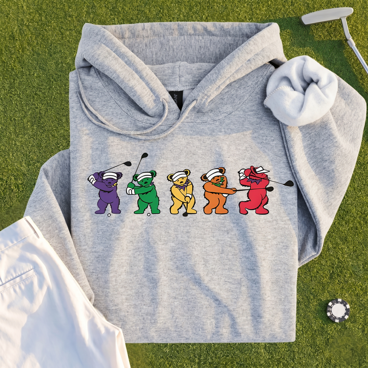 Golf Swing Bears Hoodie
