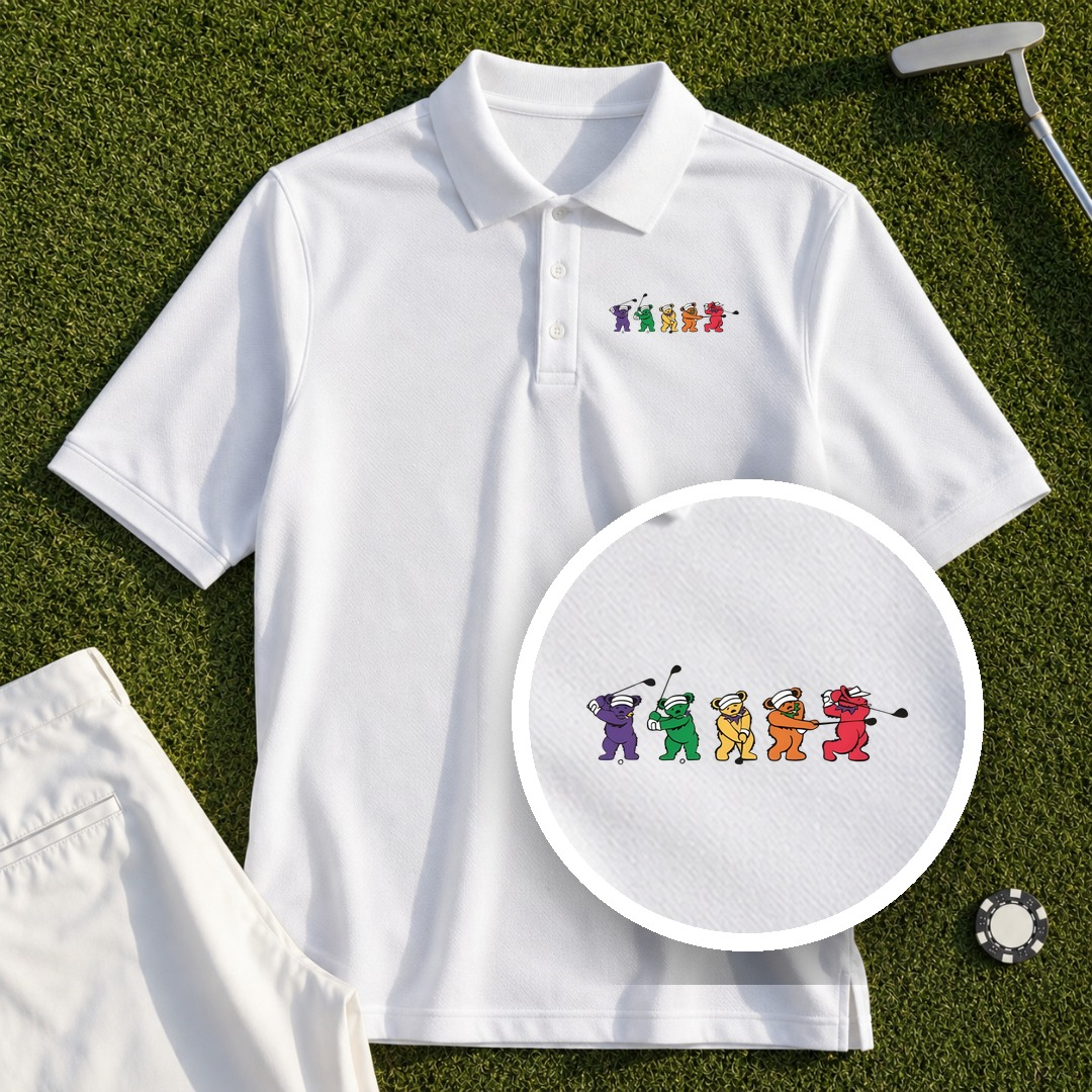 Golf Swing Bears Polo