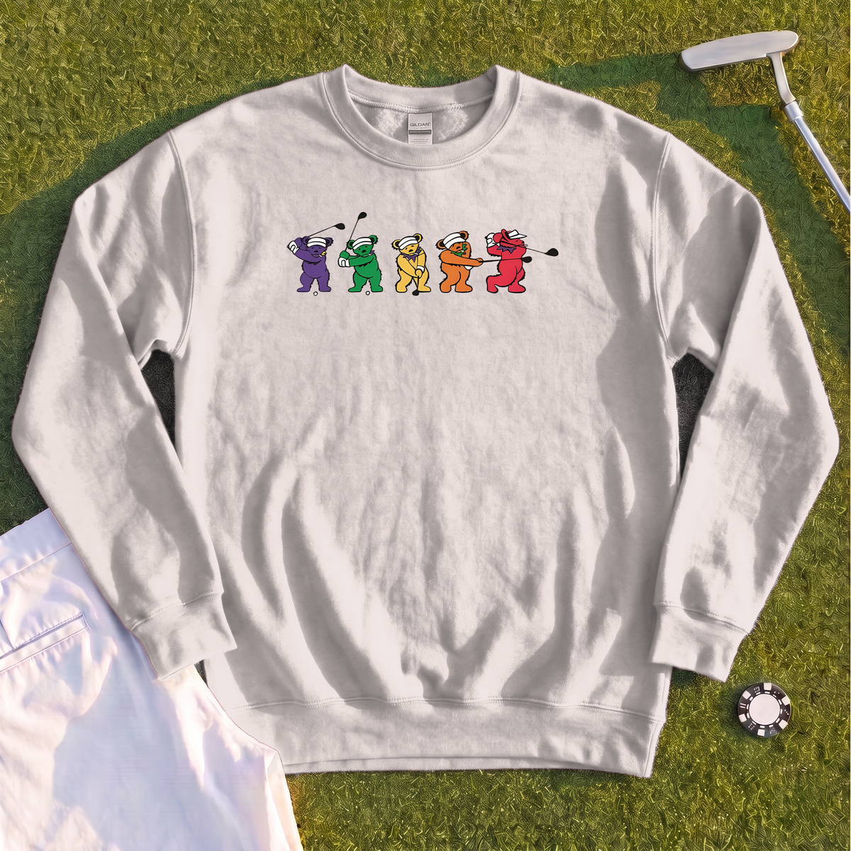 Golf Swing Bears Sweatshirt