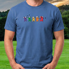Golf Swing Bears Tee worn on the golf course, Royal