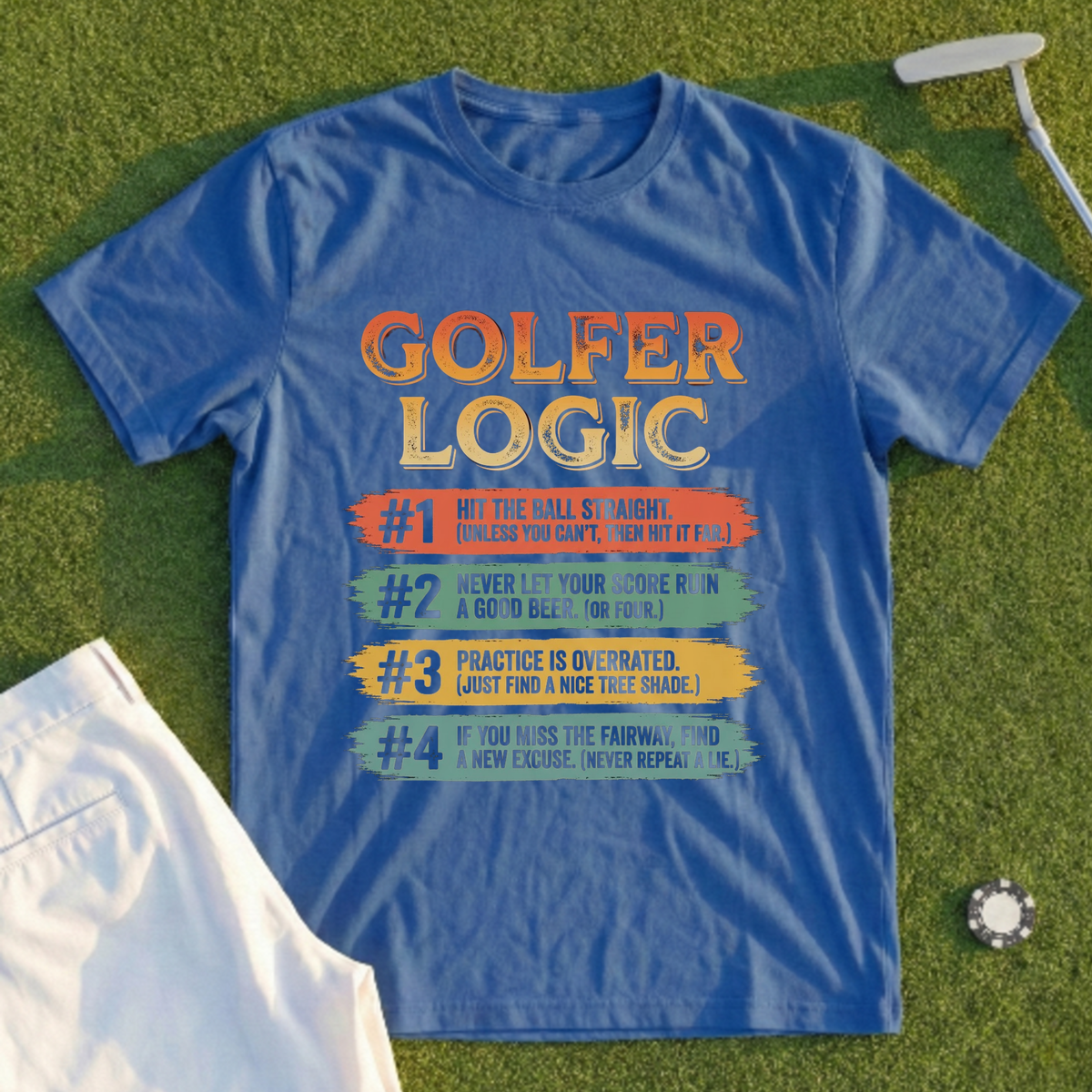 Golfer Logic, Four Rules Tee