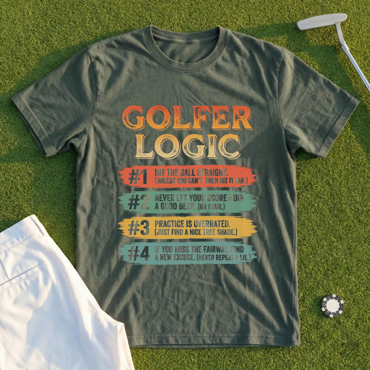 Golfer Logic, Four Rules Tee