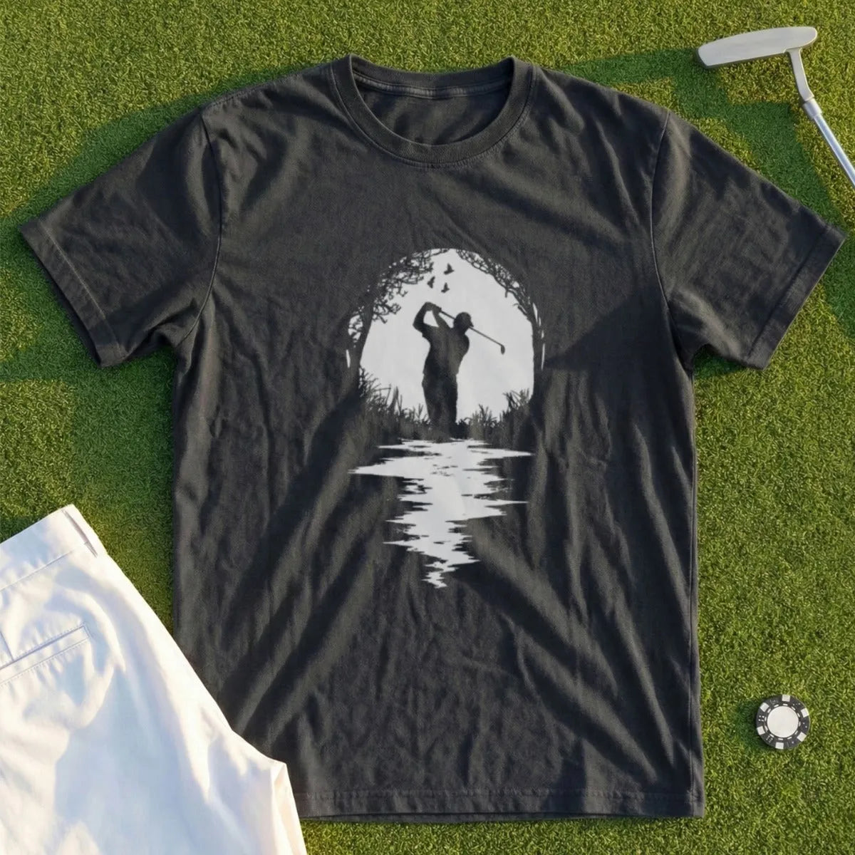 Golfer Silhouette Tee
