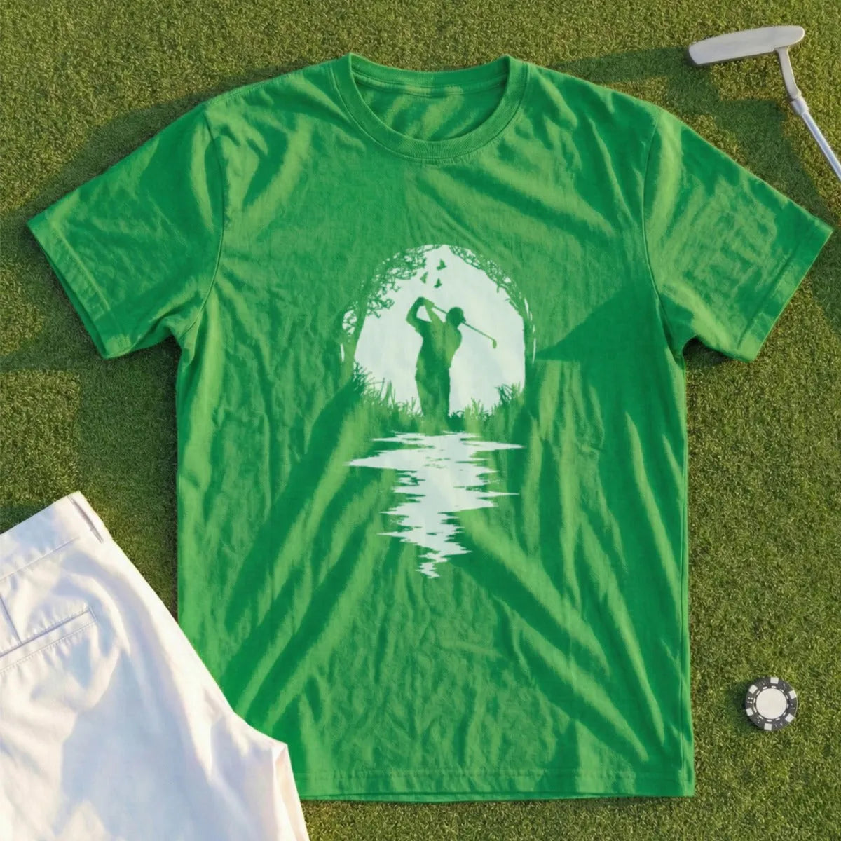 Golfer Silhouette Tee