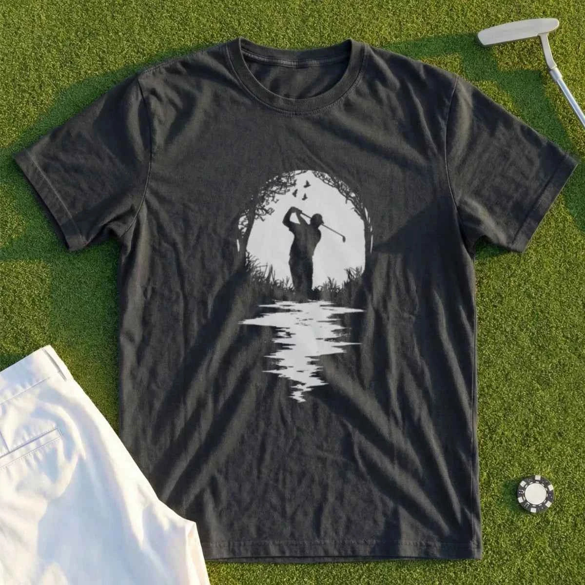 Golfer Silhouette Tee