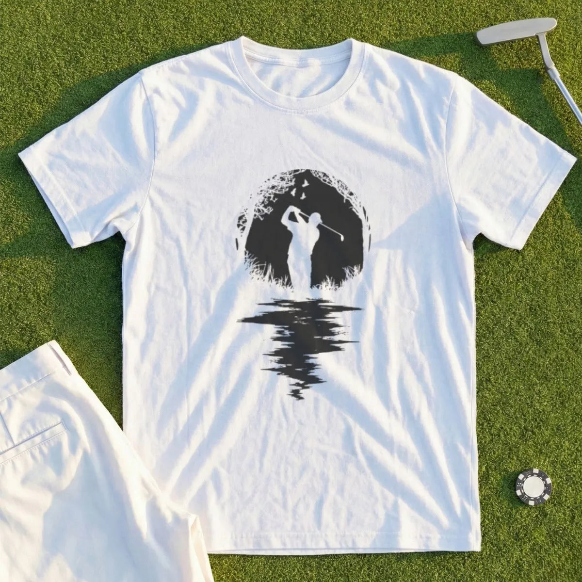 Golfer Silhouette Tee