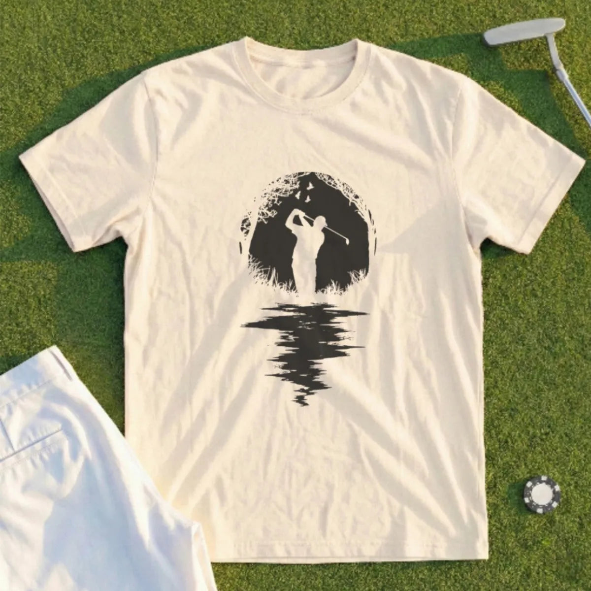 Golfer Silhouette Tee