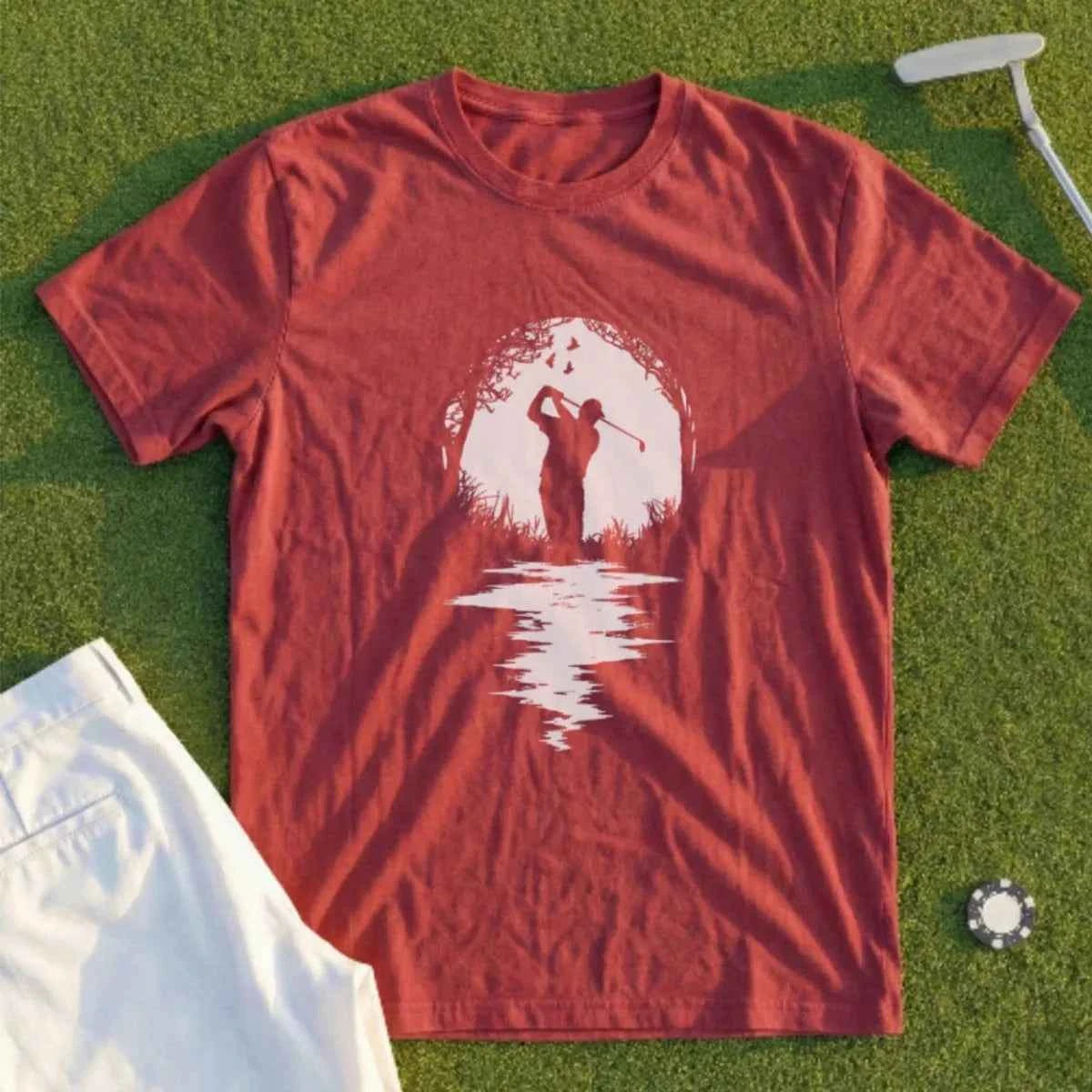 Golfer Silhouette Tee