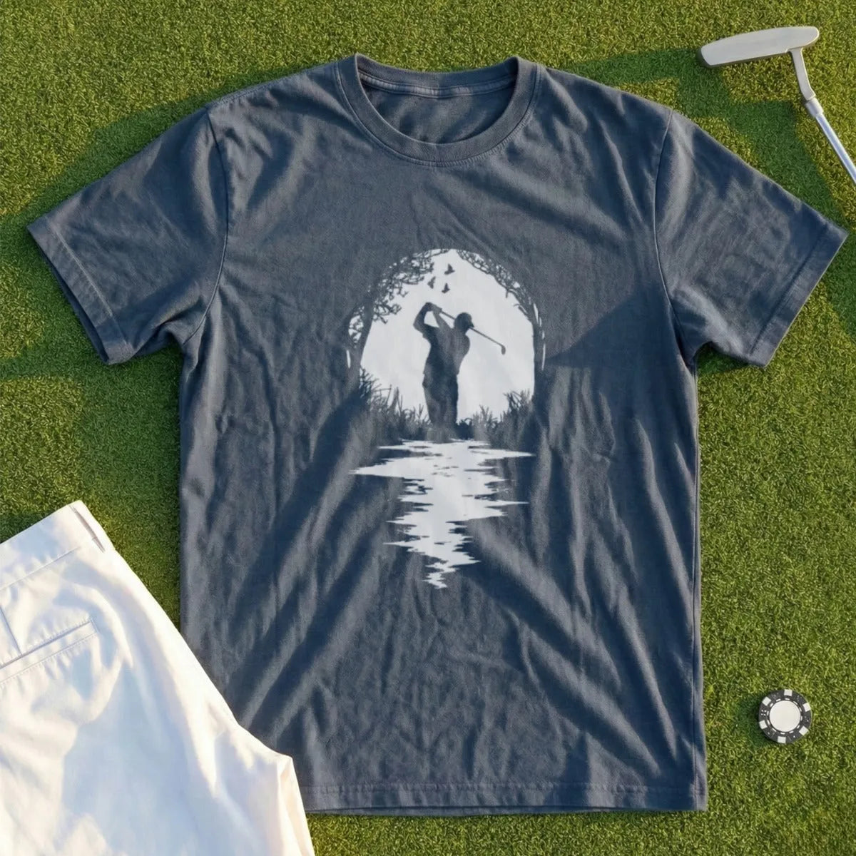 Golfer Silhouette Tee