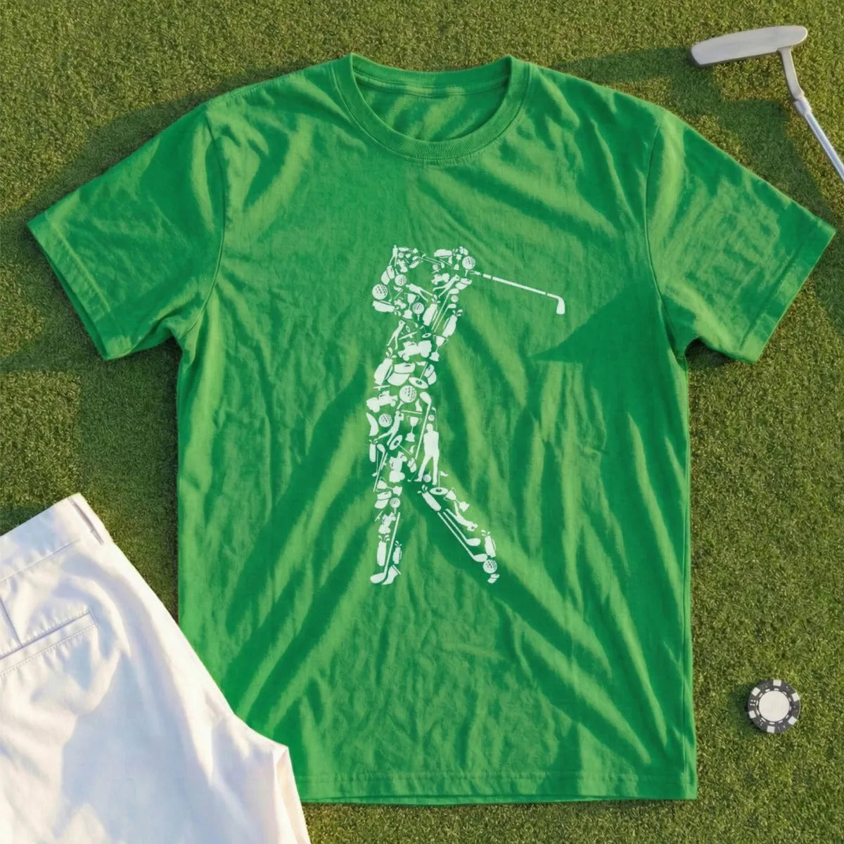 Golfer Word Cloud Tee