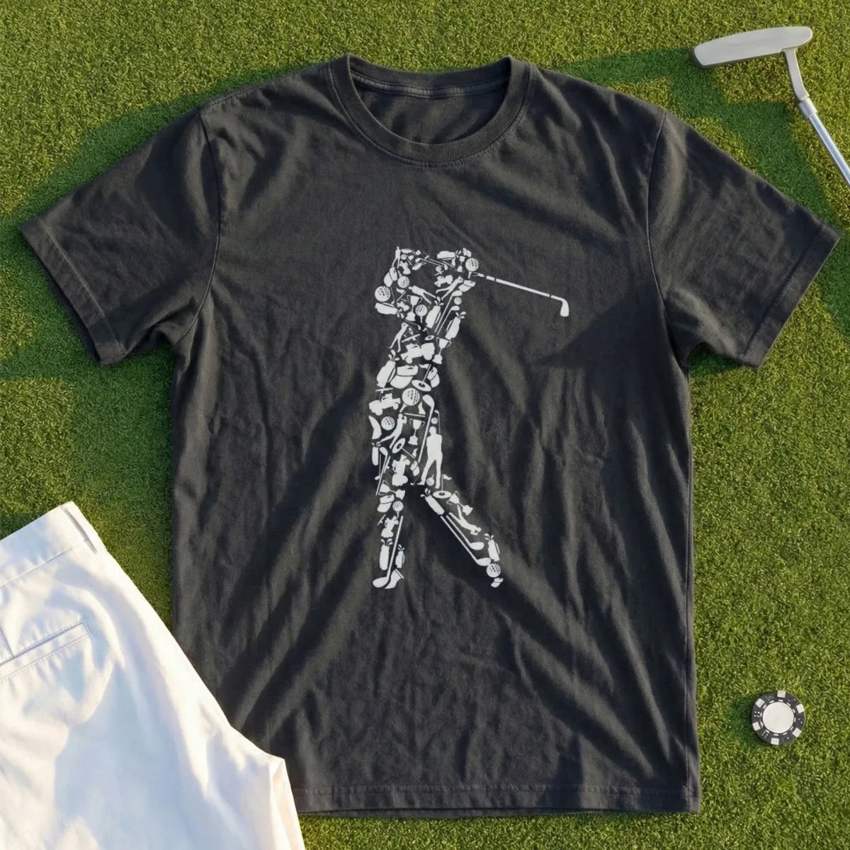 Golfer Word Cloud Tee