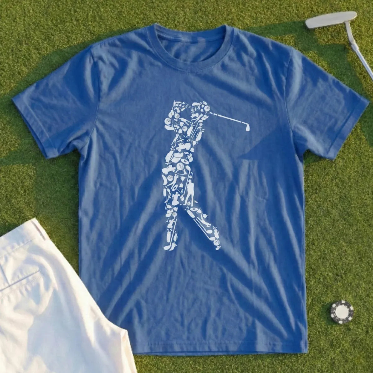Golfer Word Cloud Tee
