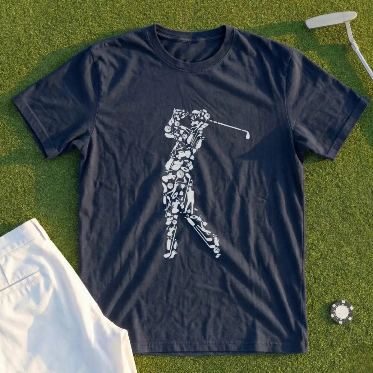 Golfer Word Cloud Tee