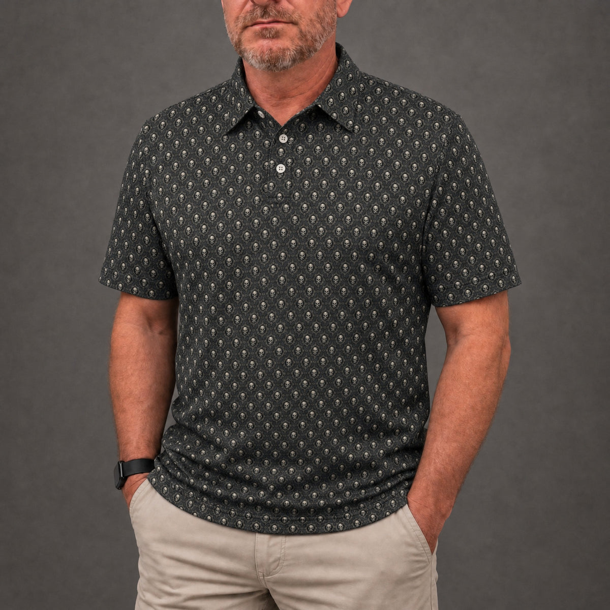Gothic Frames Performance Print Polo