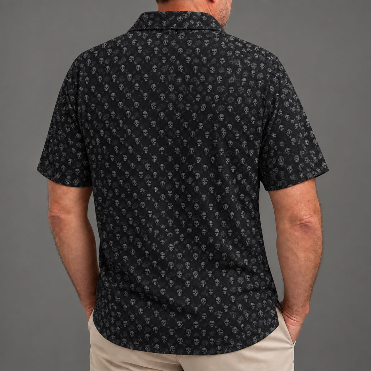 Gothic Roses Performance Print Polo