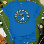 Grip It And Sip It Vintage Cartoon Tee