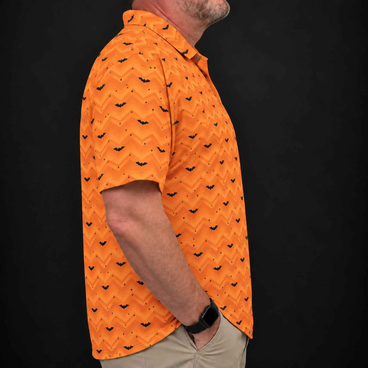 Halloween Bats Performance Print Polo