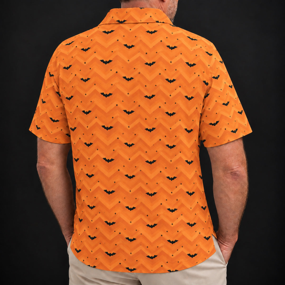 Halloween Bats Performance Print Polo