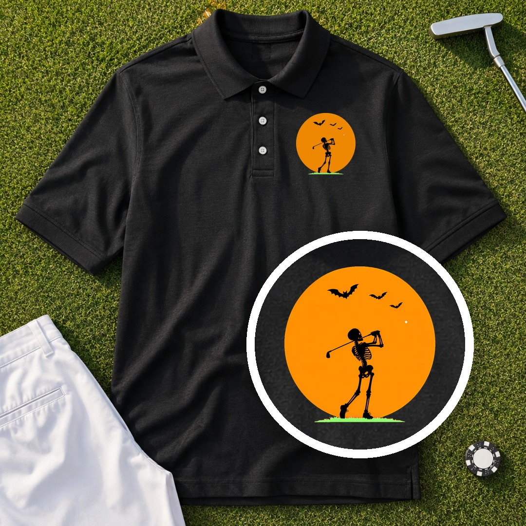 Halloween Moon Performance Polo
