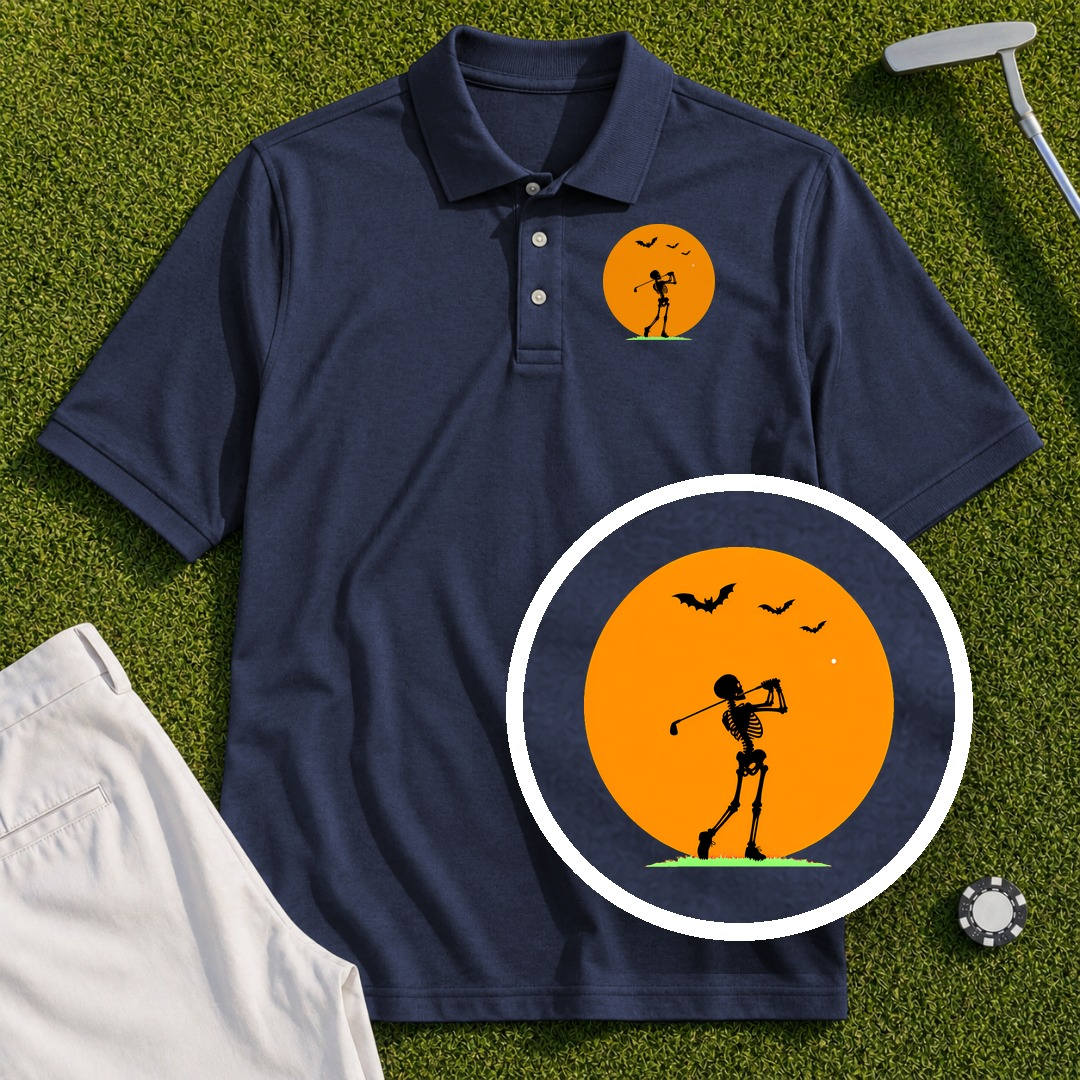 Halloween Moon Performance Polo