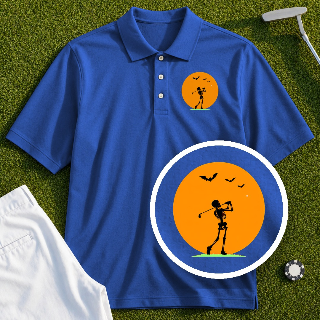 Halloween Moon Performance Polo