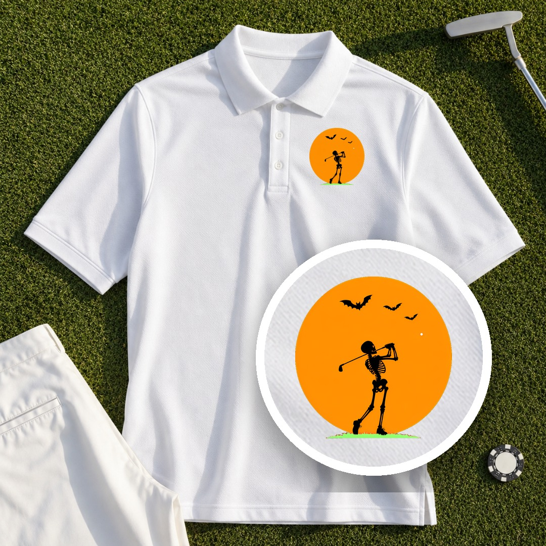 Halloween Moon Performance Polo