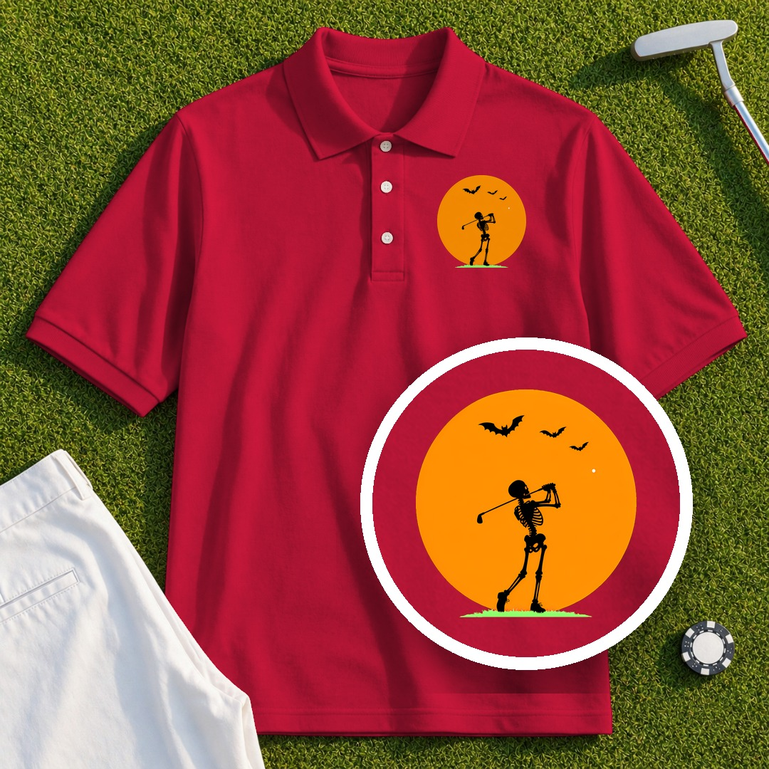 Halloween Moon Performance Polo