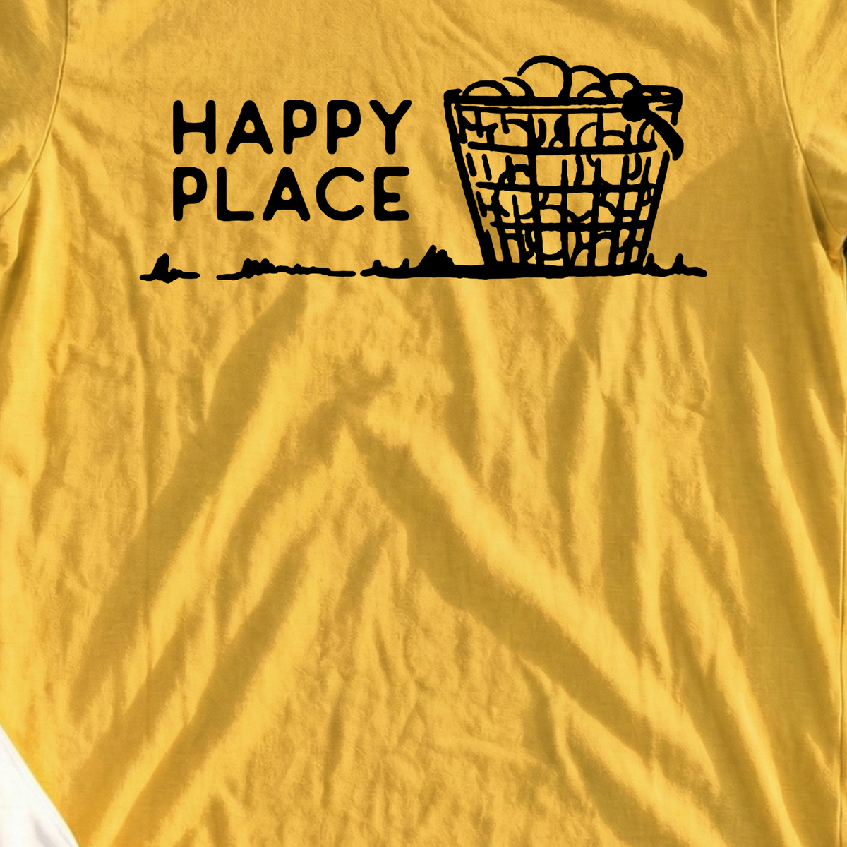 Happy Place Tee, print close-up on Daisy