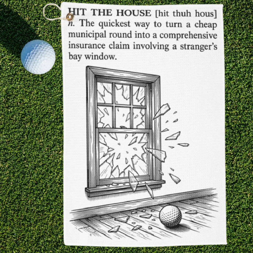 Hit The House Dictionary Definition Golf Towel