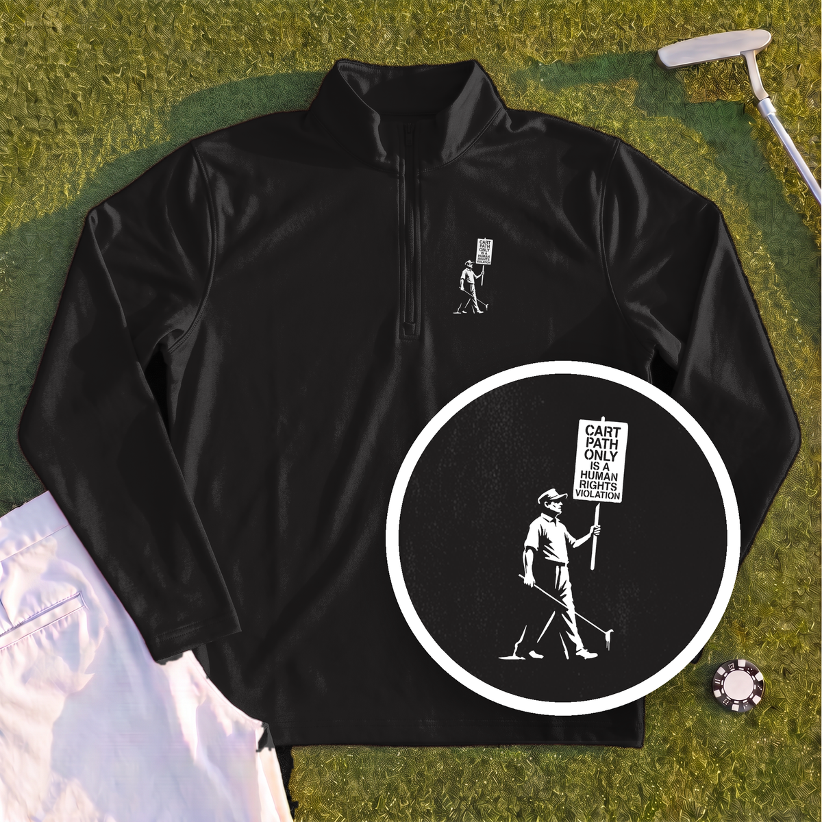 Human Rights Violation Quarter Zip