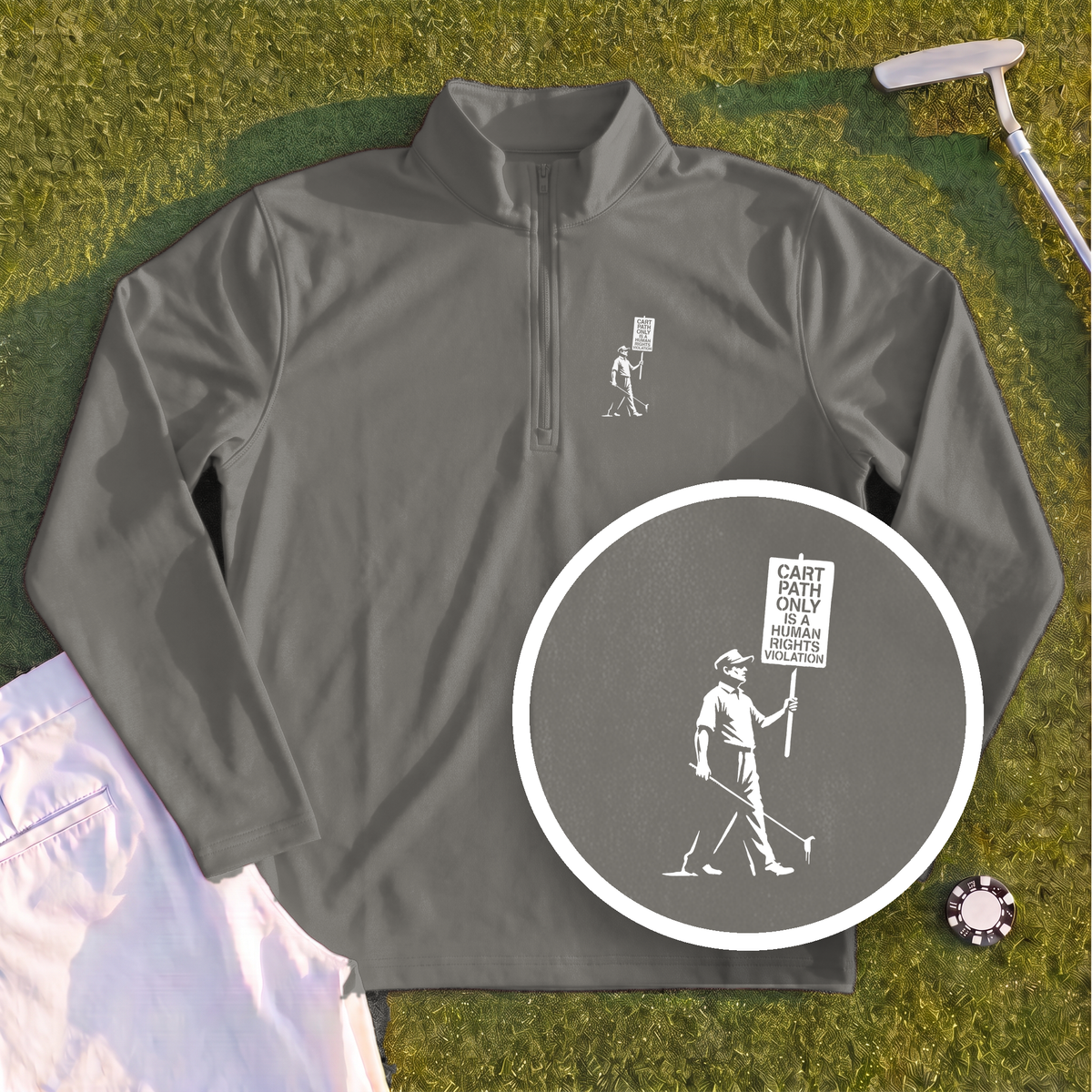 Human Rights Violation Quarter Zip