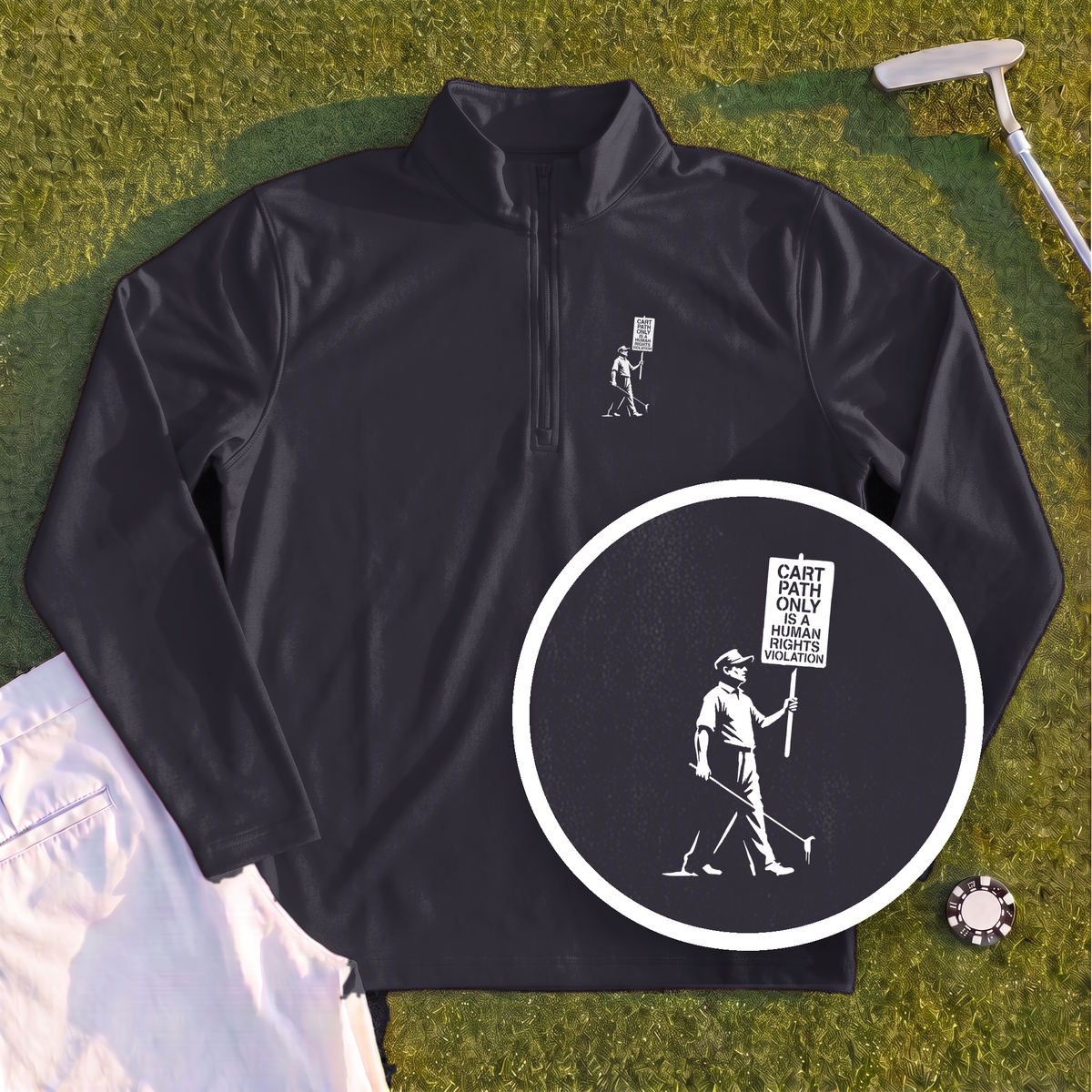 Human Rights Violation Quarter Zip