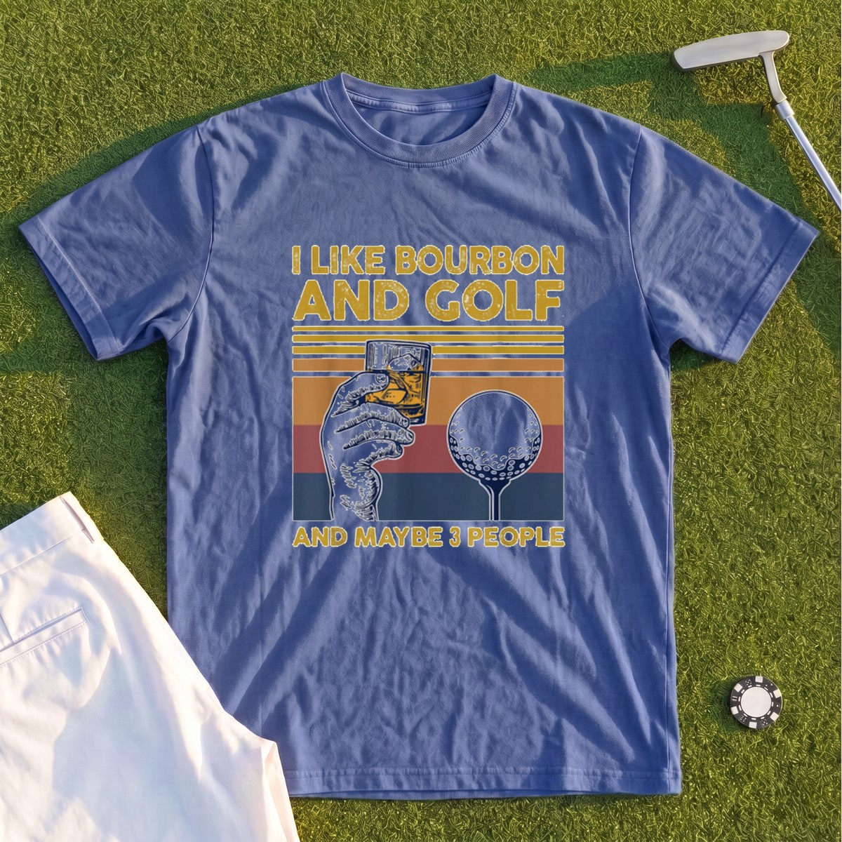 I Like Bourbon and Golf Premium Tee