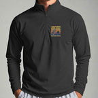 I Like Bourbon and Golf Quarter Zip worn