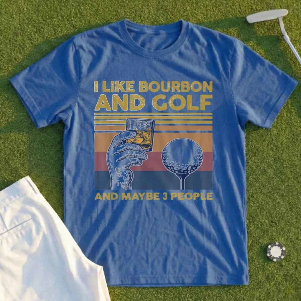 I Like Bourbon and Golf Tee