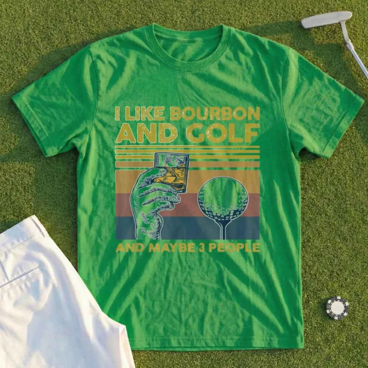 I Like Bourbon and Golf Tee
