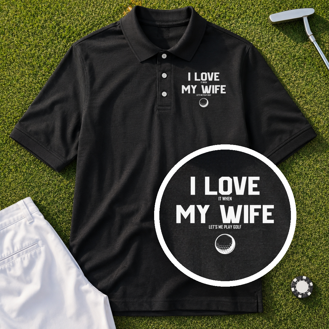 I Love My Wife Performance Polo