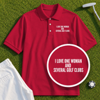 I Love One Woman Performance Polo