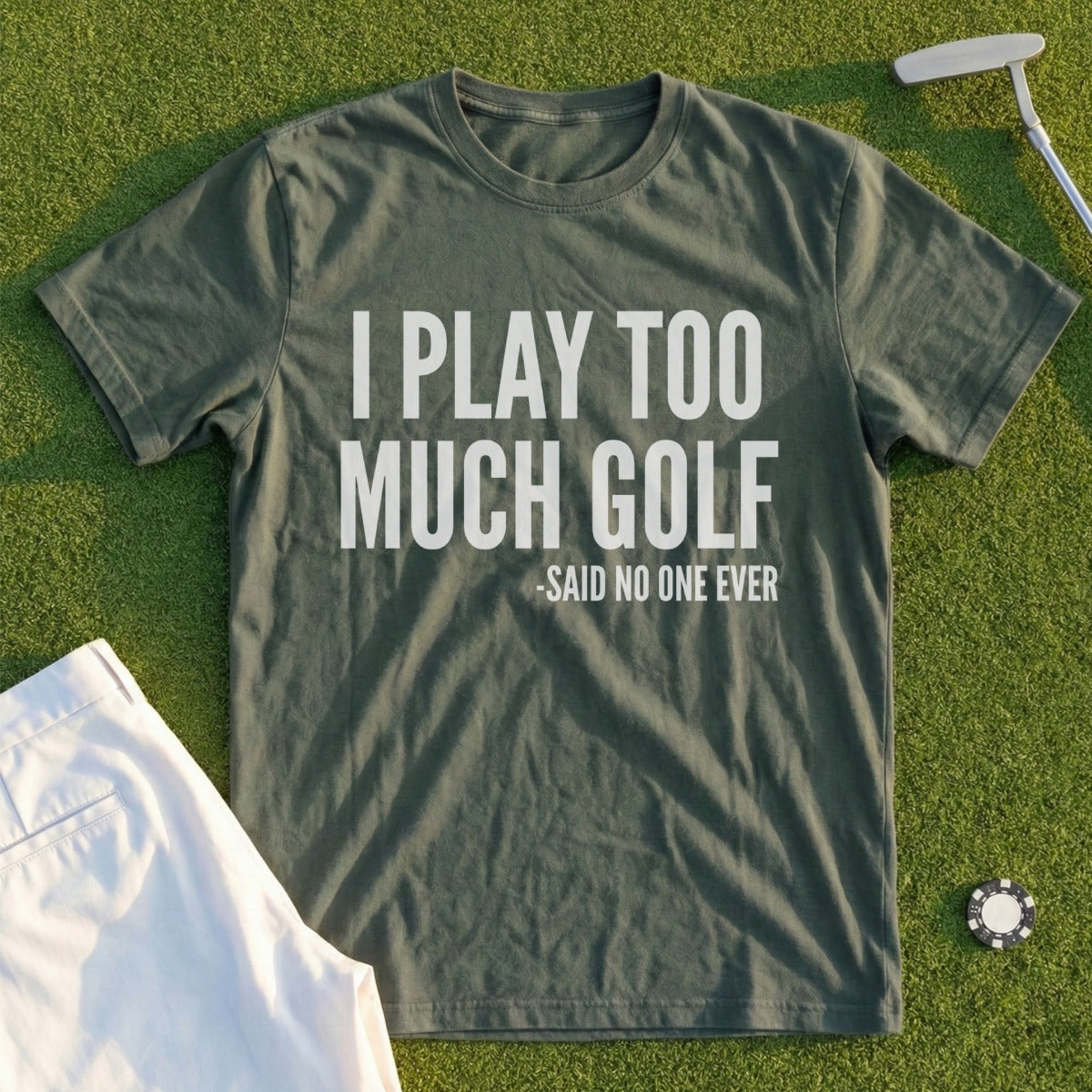 I Play Too Much Golf Tee